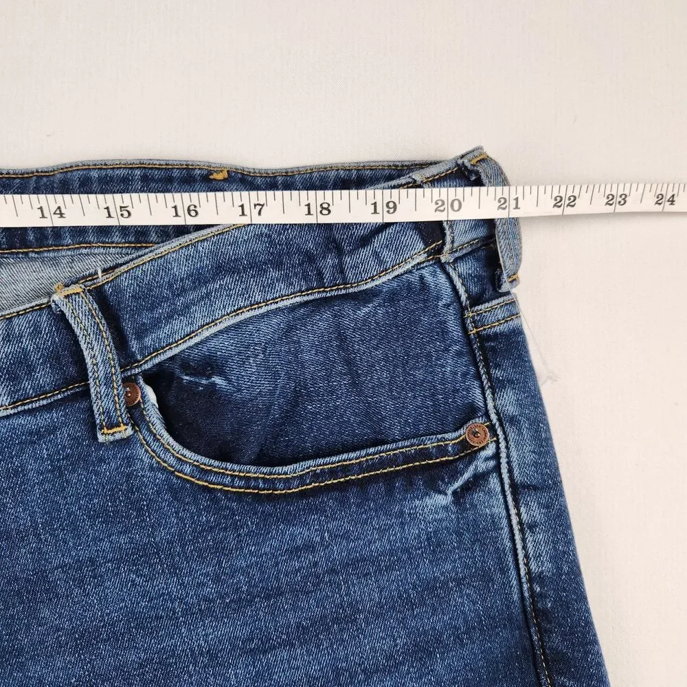 Lands End Traditional Fit Jeans Mens 42x34 Lot of 2 Straight Leg NWT Med/Dark
